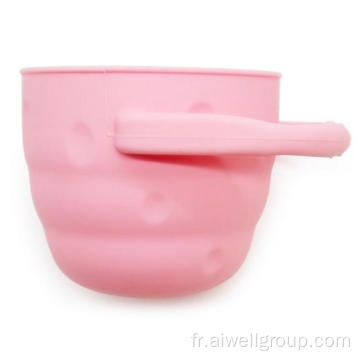 Tasse de collation en silicone pliable